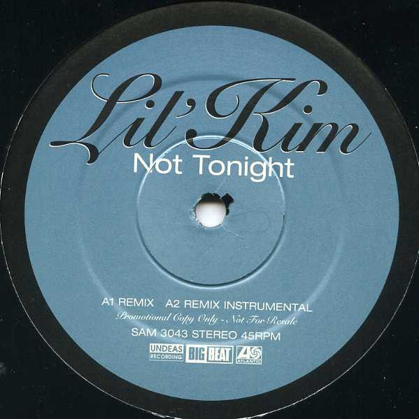 Lil Kim - Not tonight (Remix / Remix Instrumental) / Drugs (Album Version / Remix Instrumental) 12" Vinyl Record Promo