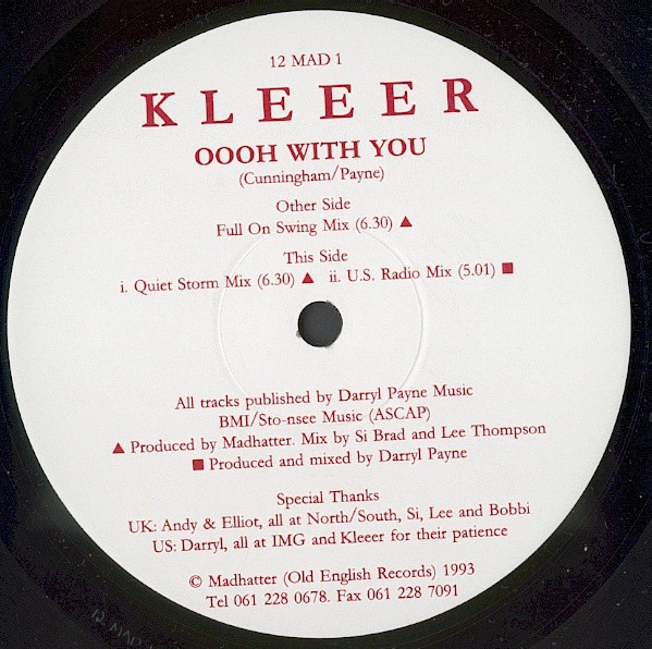 Kleeer - Oooh with you (Full On Swing Mix / Quiet Storm Mix / US Radio Mix) 12" Vinyl Record