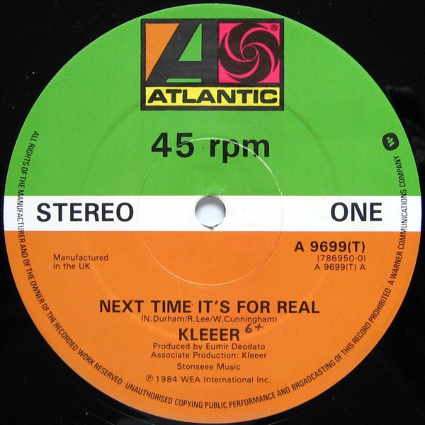 Kleeer - Next Time Its For Real / Break / Keep Your Body Workin (12" Vinyl Record)