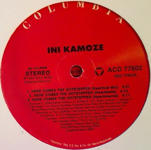 Ini Kamoze - Here comes the hotstepper (LP Version / Allaam mix / Allaamental / Heartical mix / Heartimental / Heartippella)