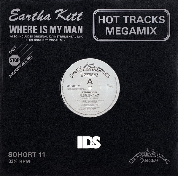 Eartha Kitt - Where is my man (Hot Tracks Megamix / 7" vocal Mix / 12" instrumental Mix) Vinyl