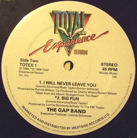 Gap Band - Big fun (Special mix) / You told me that / I will never leave you (12" Vinyl Record)