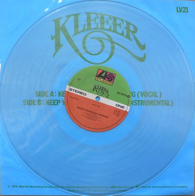 Kleeer - Keep your body working (Vocal / Instrumental) 12" Clear Vinyl Record