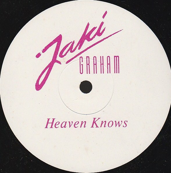 Jaki Graham - Heaven Knows (One Sided Promo Copy) 12" Vinyl Record