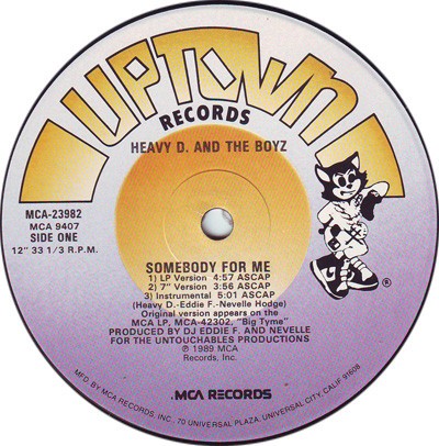Heavy D & The Boyz - Somebody For Me (12" Vinyl Record)