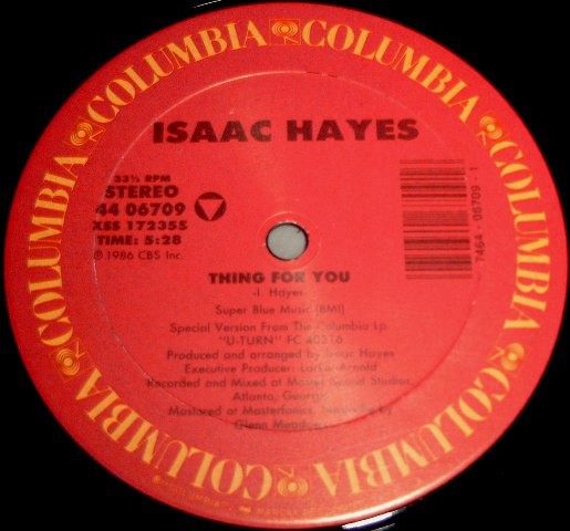 Isaac Hayes - Thing for you / Thank god for love (12" Vinyl Record)
