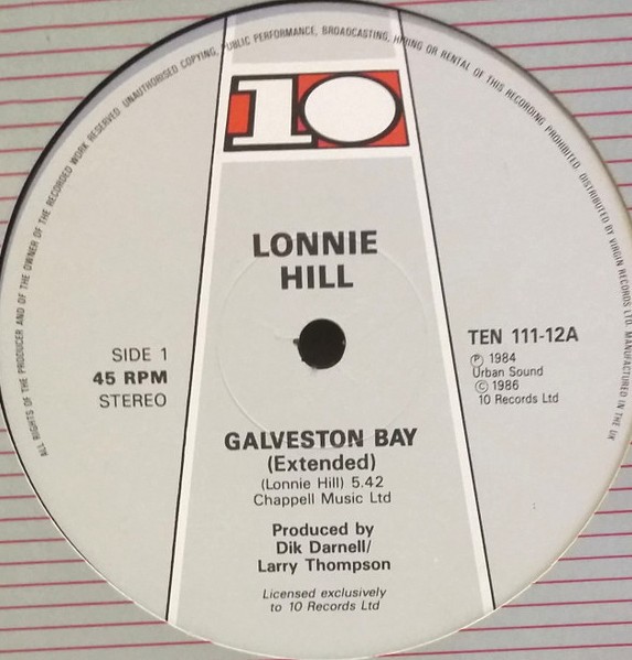 Lonnie Hill - Galveston bay (Extended Version / Original Version) / My sweet love (12" Vinyl Record)