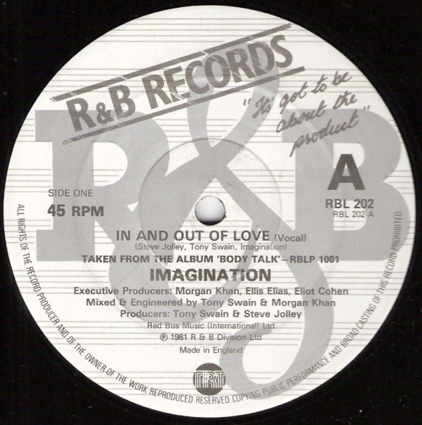 Imagination - In and out of love (Vocal Version / Instrumental) 12" Vinyl Record