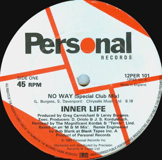 Inner Life - No way (Special Club mix / Club Remix / Club Edit) 12" Vinyl Record