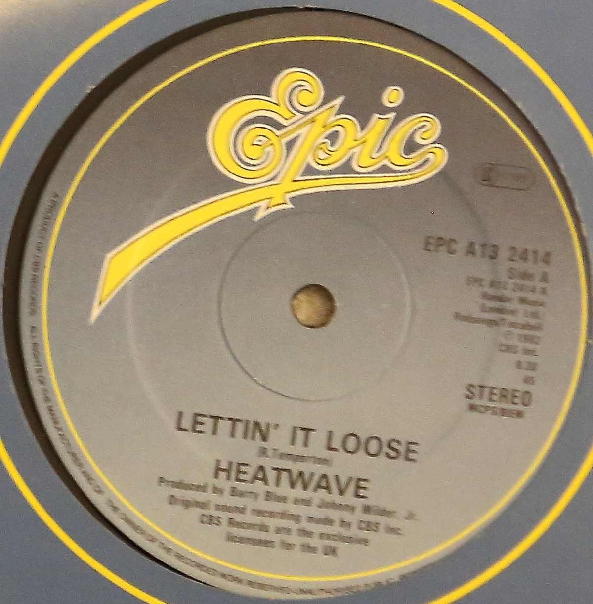 Heatwave - Lettin it loose / Mind what you find (12" Vinyl Record)