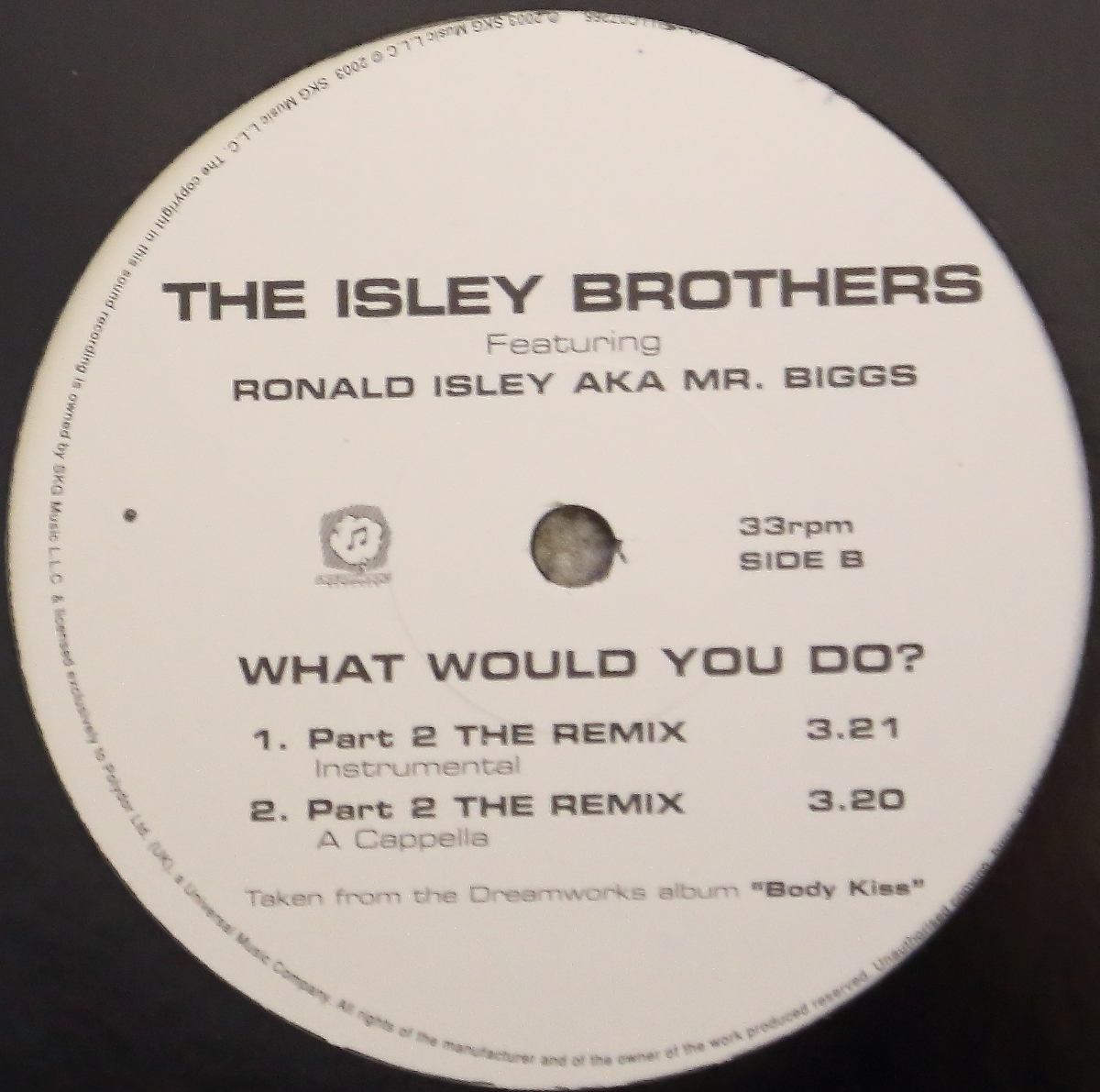 Isley Brothers - What would you do (LP Version / Part 2 The Remix / Remix Instrumental / Acappella) 12" Vinyl Promo