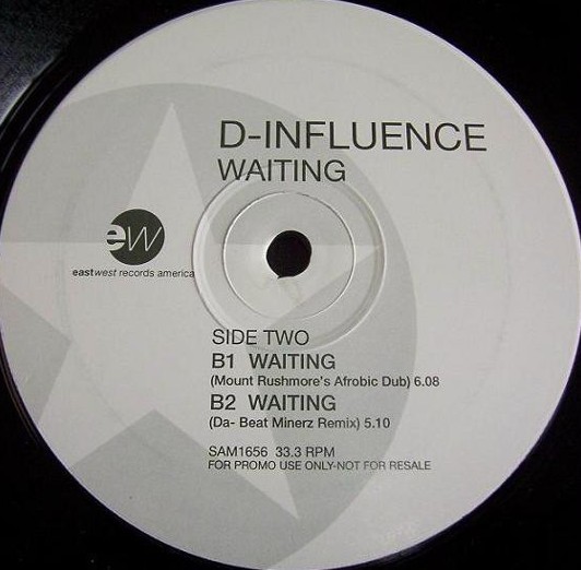 D Influence - Waiting (LP version / Young Soul mix / Mount Rushmores Afrobic Dub / Da Beat Minerz Remix) Vinyl Promo