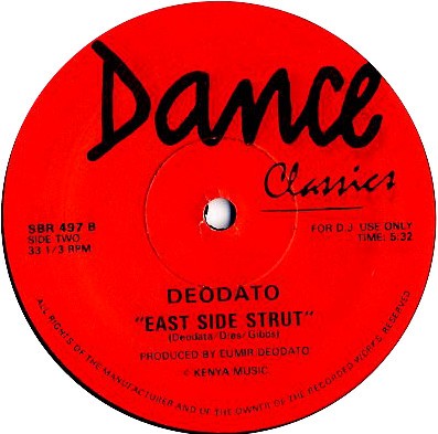 Deodato - Fire in the sky / East side strut (Both original full length versions) 12" Vinyl Record