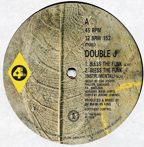 Double J - Bless the funk (45 King Club Mix / Vocal Mix / Instrumental / Acappella) 12" Vinyl Record