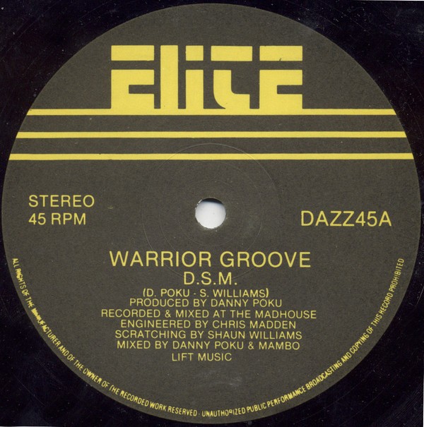 DSM - Warrior groove (Original mix / Ashante mix) 12" Vinyl Promo