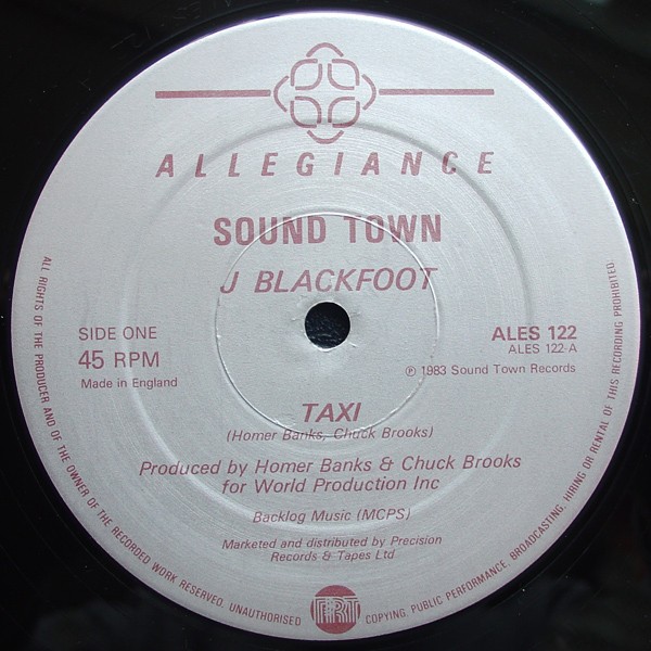 J Blackfoot - Taxi (Full Length Version) / Where is love / Can you hang (12" Vinyl)