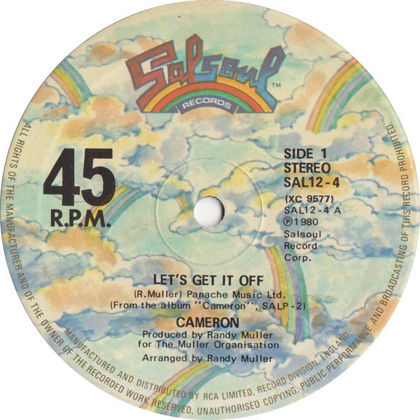 Cameron - Lets get it off (Extended Version) / Magic of you (Extended Version) 12" Vinyl record
