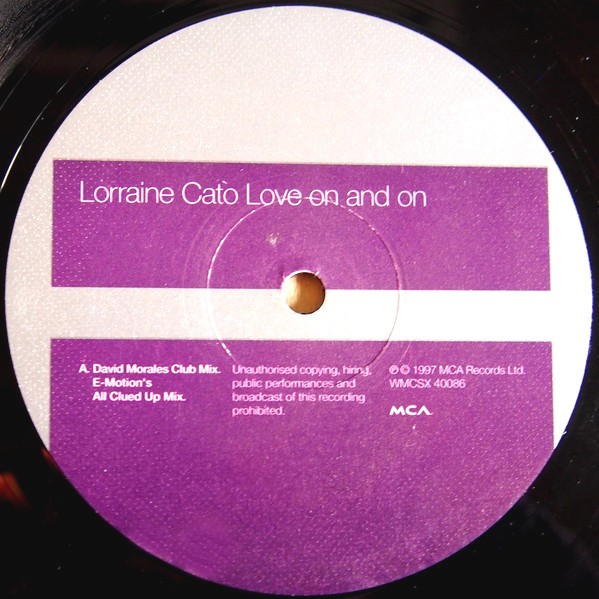 Lorraine Cato - Love on & on (4 mixes) 12" Vinyl Promo