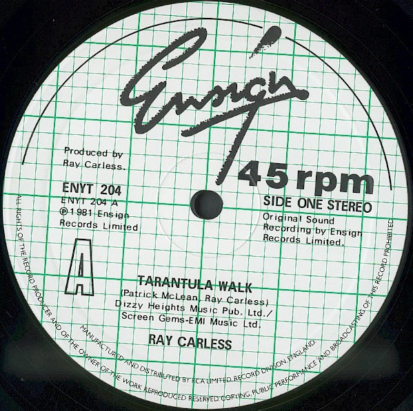 Ray Carless - Tarantula walk / New born child (12" Vinyl Record)