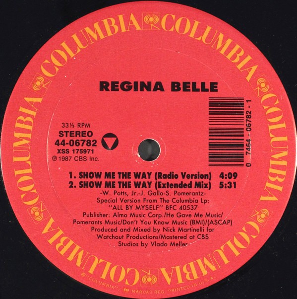 Regina Belle - Show me the way (Extended mix / Radio Version / Instrumental)