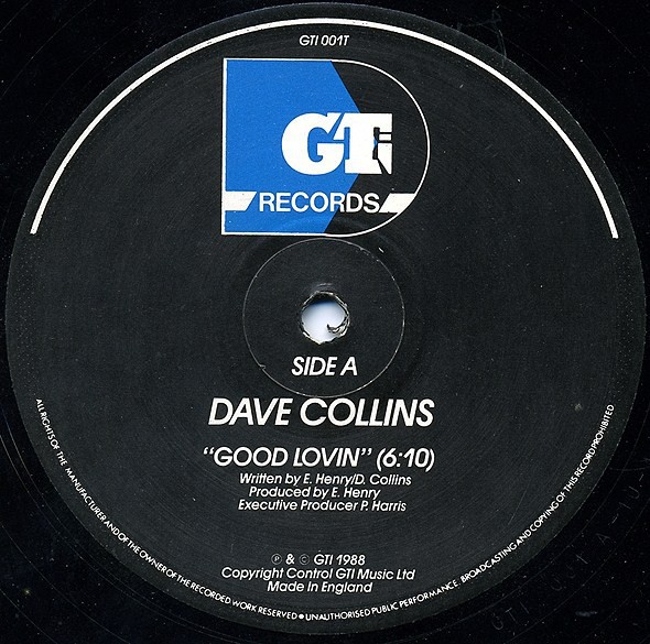 Dave Collins - Good Lovin' (Extended / 7" Edit / 7" Instrumental) 12" Vinyl Record