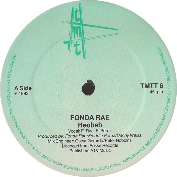 Fonda Rae - Heobah (Extended / Instrumental / Short) 12" Vinyl Record