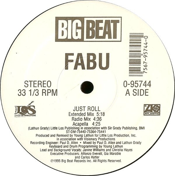Fabu - Just Roll (Extended / Radio / Acappella / D Funk remix / Ghetto Love remix / Instrumental)