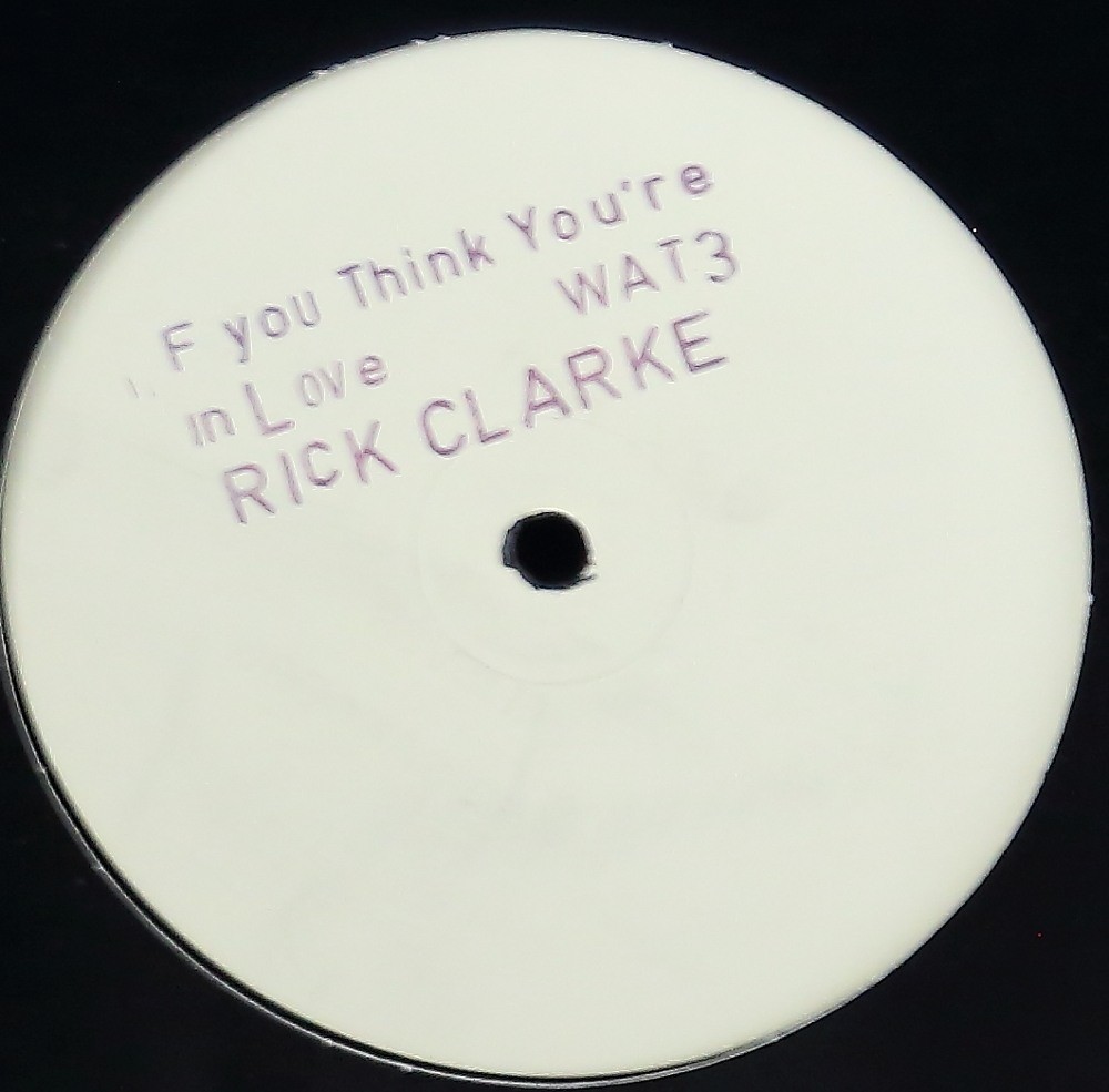 Rick Clarke - If You Think Youre In Love / Perfect Lady / I Really Want To Be With You (12" Vinyl Record)
