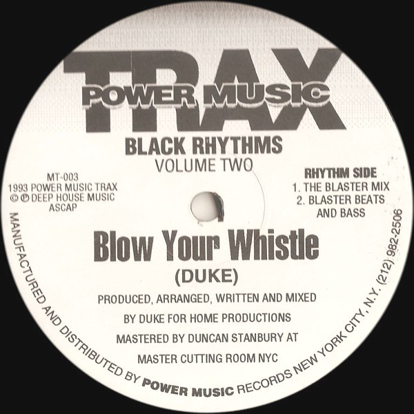 DJ Duke - Blow your whistle (NY House Mix / Deep Tribal Mix / Blaster Mix / Beats & Bass) 12" Vinyl Record
