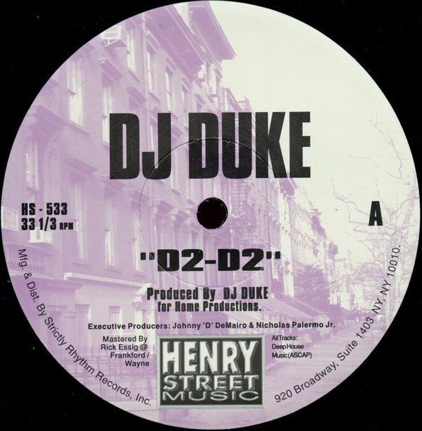 DJ Duke - D2 D2 / The Hustler / Hustler Beats (12" Vinyl Record)