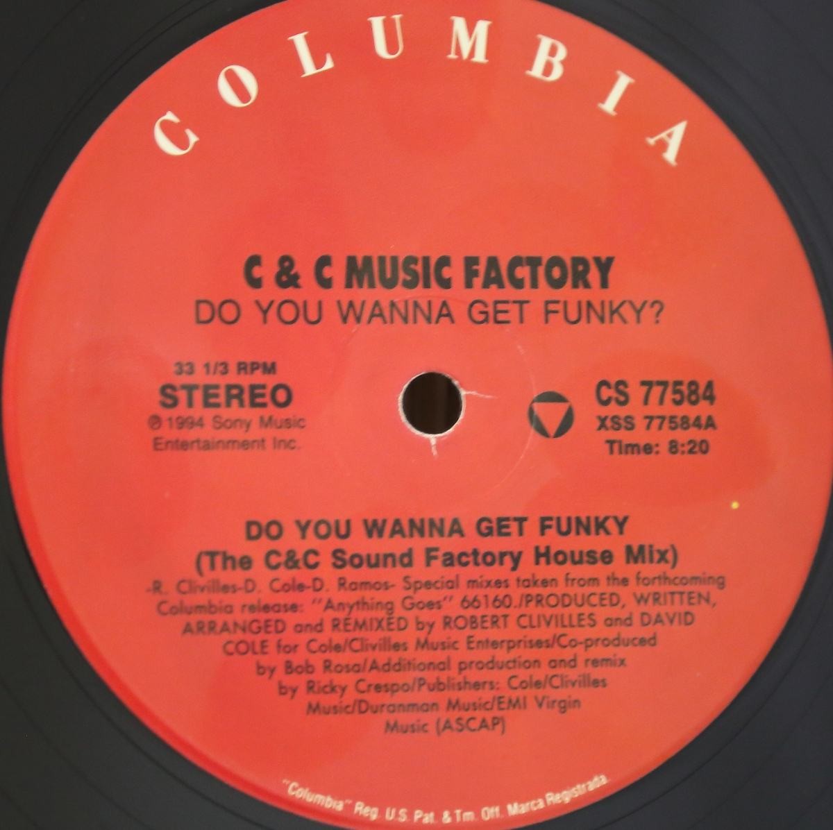 C&C Music Factory - Do you wanna get funky (C&C Sound Factory House mix / The Ministry Of Sound House mix)