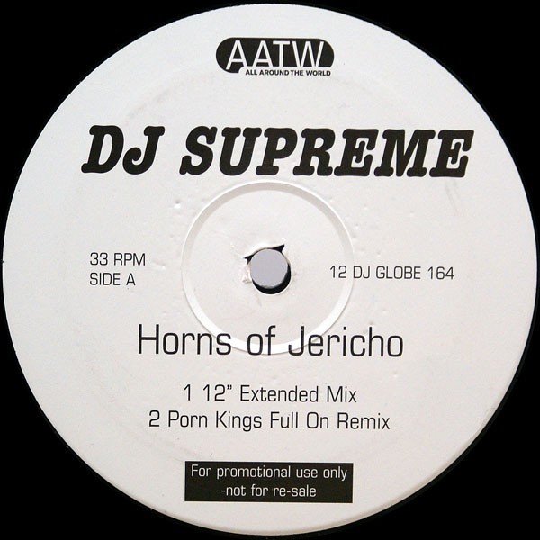 DJ Supreme - Horns of Jericho (DJ Scott / Porn Kings / Kenny Hayes Mixes) 12" Vinyl Doublepack Promo