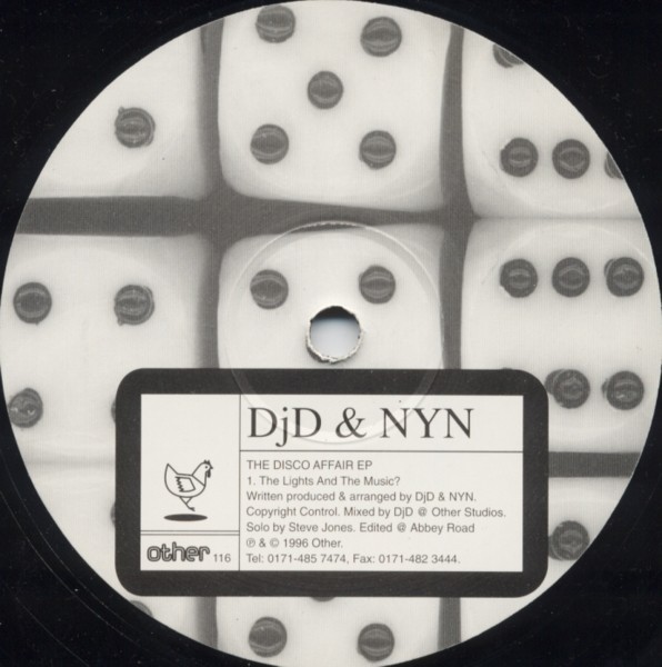 DJD & NYN - The disco affair EP (The Lights And The Music / Wearing Out My Shoe) 12" Vinyl Record