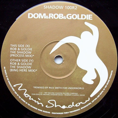 Dom & Rob & Goldie - The shadow (Process Mix / Binge Here Mix) 12" Vinyl Record