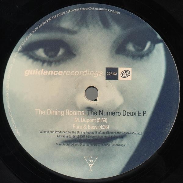 The Dining Rooms - The Numero Deux EP featuring Invocation / Numero Deux / M Dupont / Pure & Easy