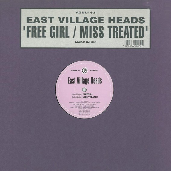 East Village Heads - Free girl (Full Length Version) / Miss treated (Full Length Version) 12" Vinyl Record