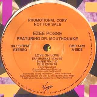E Zee Possee - Love on love (Earthquake mix / Shake mix / Club Edit / Mouthquake Master mix / Dub mix / Mini mix) 12" Vinyl
