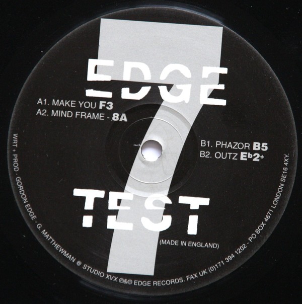 Edge Test 7 - Make you / Mind frame / Phazor / Outz (12" Vinyl Record)