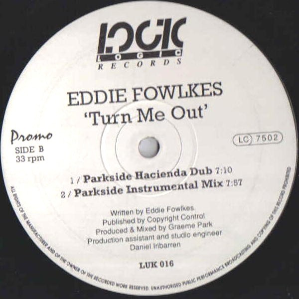 Eddie Fowlkes - Turn me out (3 Graeme Park Mixes) 12" Vinyl Record Promo