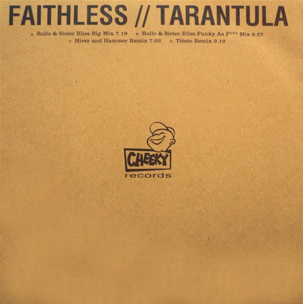 Faithless - Tarantula (2 Rollo & Sister Bliss Mixes / Hiver & Hammer Remix / DJ Tiesto Remix) 12" Vinyl Doublepack