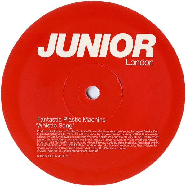 Fantastic Plastic Machine - Whistle song (Original mix / Grant Nelson Club mix) 12" Single Record