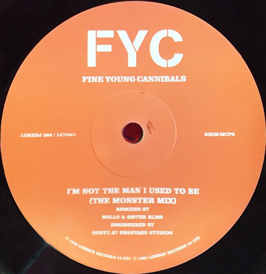 Fine Young Cannibals - Im not the man I used to be (Rollo & Sister Bliss Mix) 12" Vinyl Promo