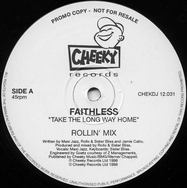 Faithless - Take the long way home (Rollin Mix / Epic Mix / 96 Steps Mix / Grant Nelson Remix / 16c Remix) Triple Vinyl