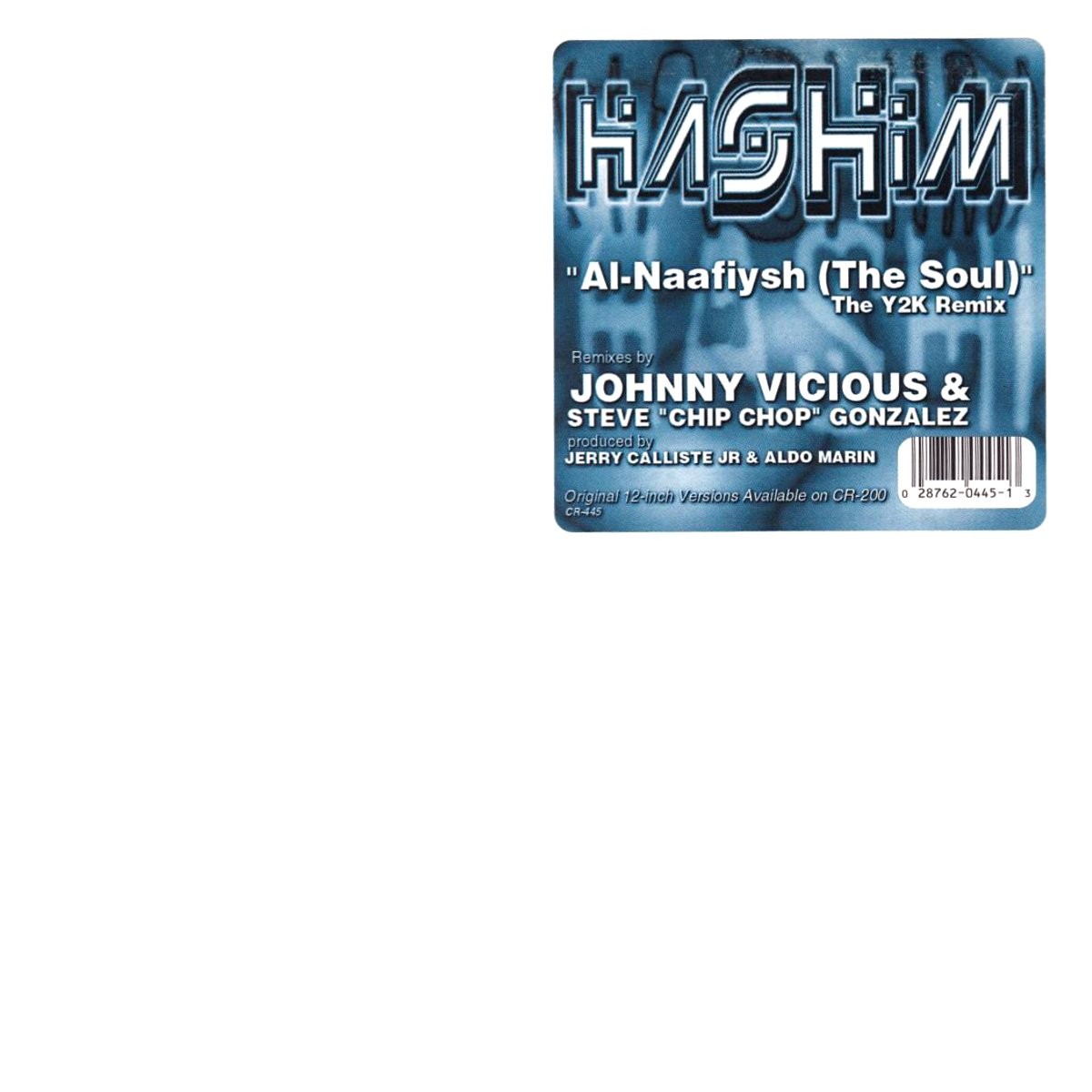 Hashim - Al naafiysh (The soul) Johnny Vicious Remix / Rock It Dont Stop Entropic mix (12" Vinyl Record)