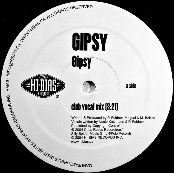 Gipsy - Gipsy (Club Vocal mix / Robbie Rivera's Juicy mix)