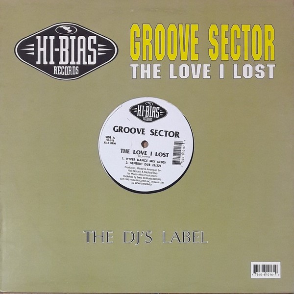 Groove Sector - The love I lost (Hyper Dance mix / Sentric Dub / Virtual Club mix / Heretic Scat Dub)