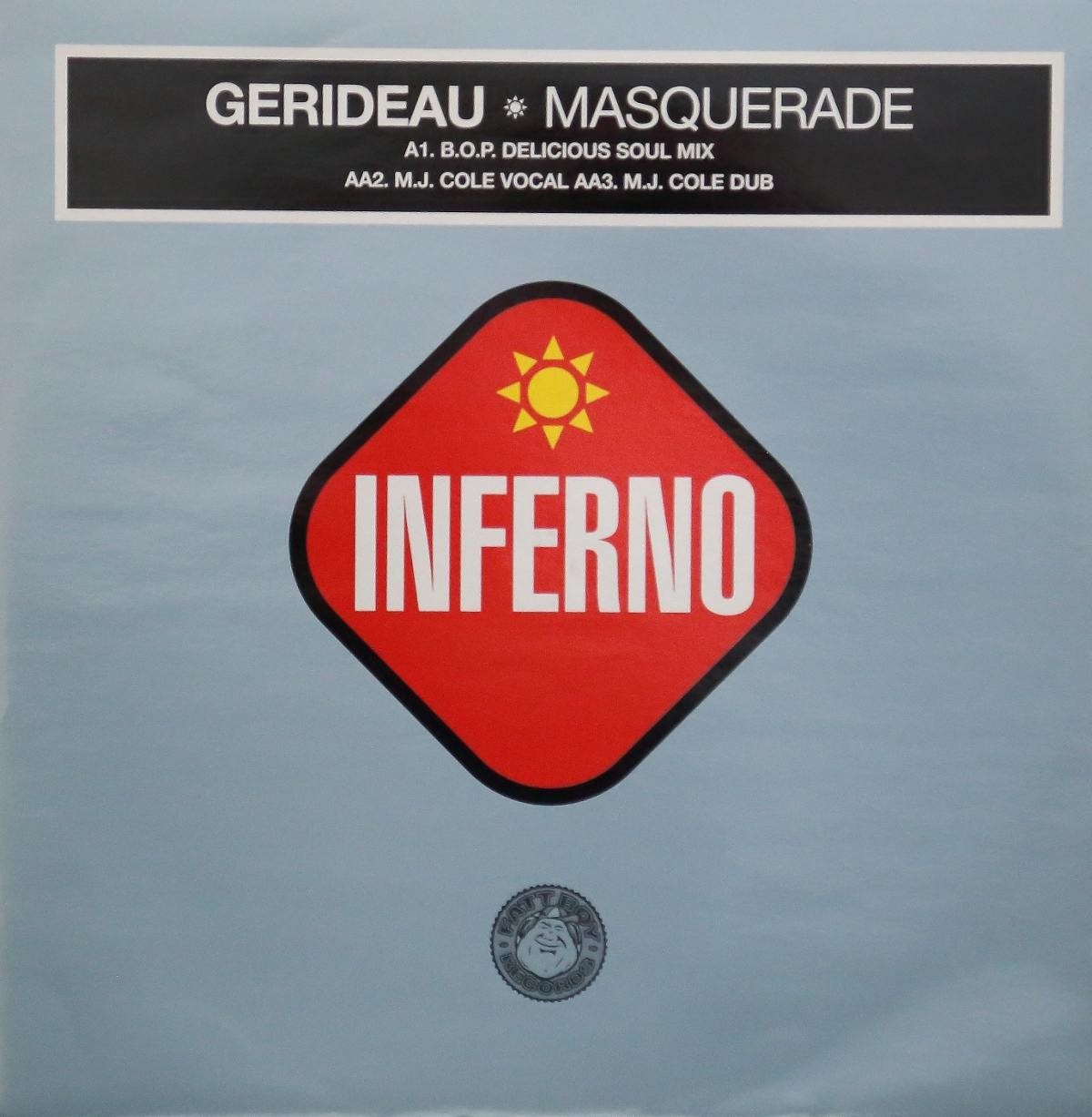 Gerideau - Masquerade (BOP Delicious Soul mix / MJ Cole Vocal mix / MJ Cole Dub) 12" Vinyl Record