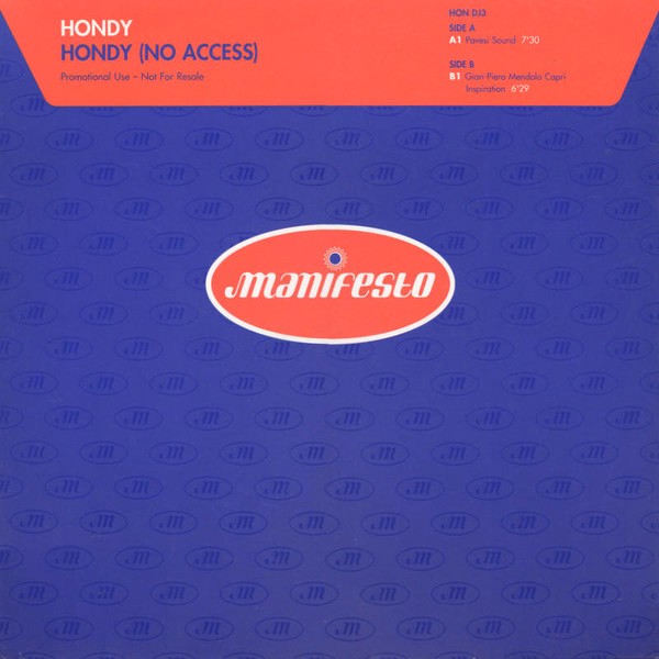 Hondy - Hondy (No access) Pavesi Sound / Gian Piero Mendola Capri Inspiration  (Promo)