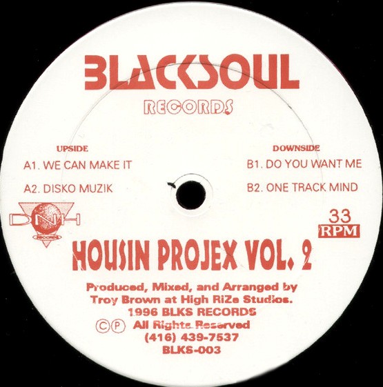 Troy Brown Housin Projex Vol 2 - We can make it / Disko muzik / Do you want me / One track mind