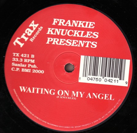 Frankie Knuckles - Waiting on my angel (Extended Version / Club mix / Radio mix) 12" Vinyl